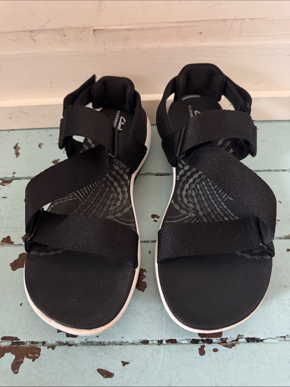 Clark’s Size US 10M EU 41 1/2 Cloudsteppers Mira Sun Sandals Comfort Travel
